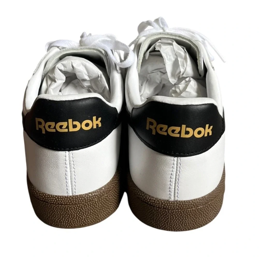 Reebok Club C Grounds UK White Black Gum Leather Sneakers 100202325 Mens 11 New